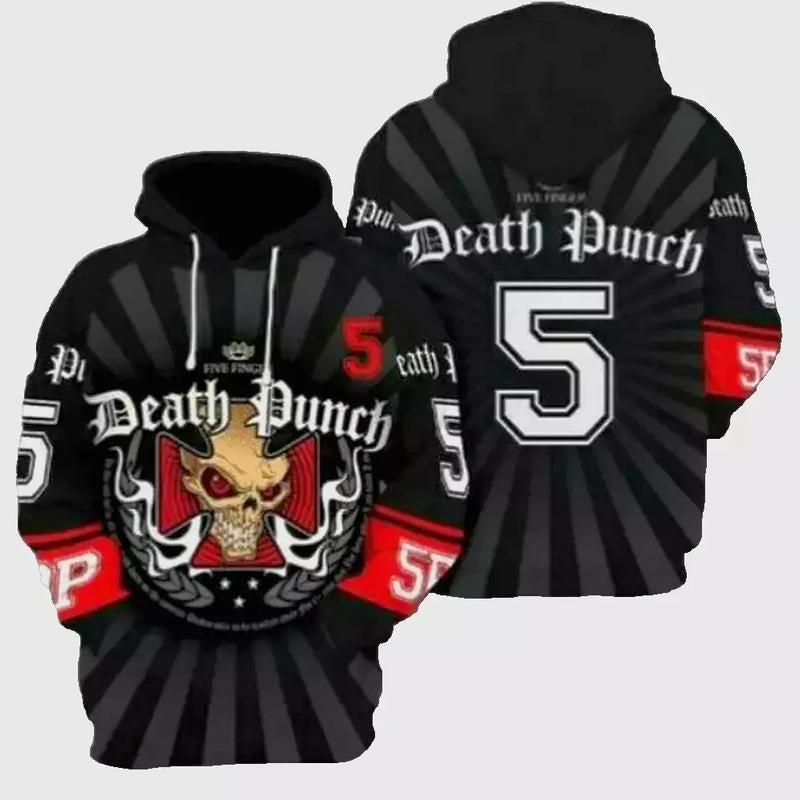 Hot Five Finger Death Punch 3D Printed Lightweight Hoodie Shirt Unisex Sweatshirt | HypeDripTees.com