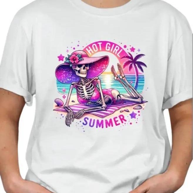 Hot Girl Summer Skeleton T-shirt Hoodie, Sweatshirt | HypeDripTees.com