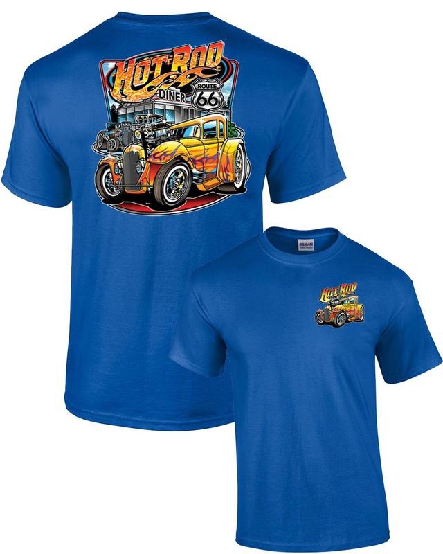 Hot Rod Diner Muscle Car Adult Tee Shirt Black Hoodie, Sweatshirt | HypeDripTees.com