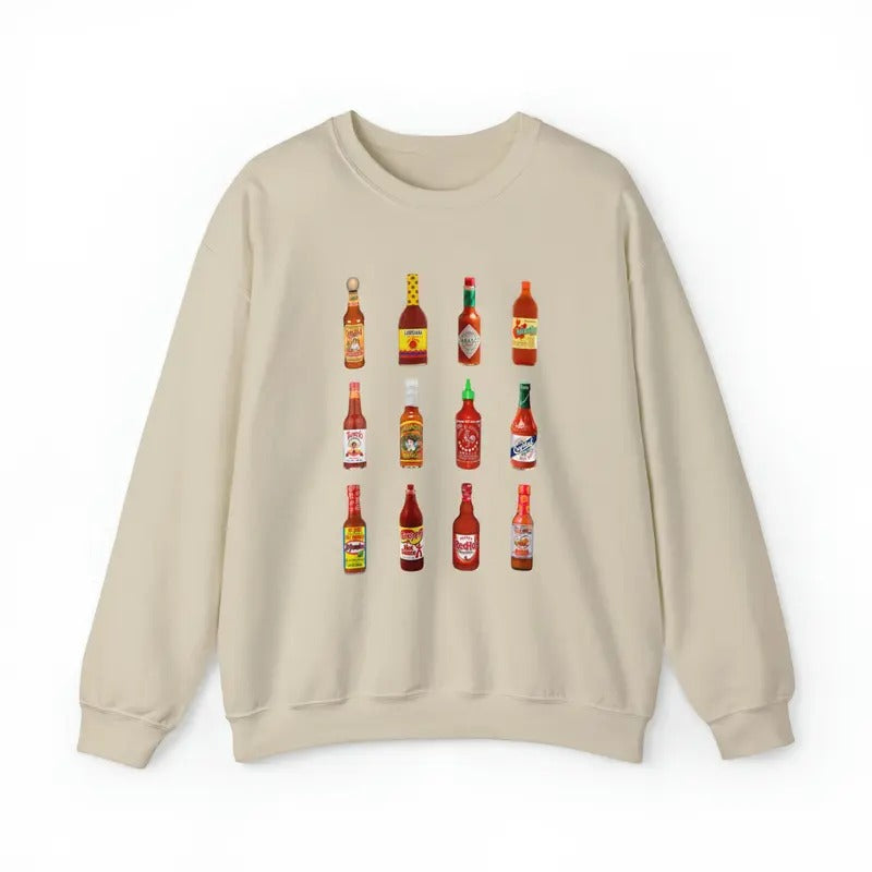 Hot Sauce Sweatshirt, Hot Sauces Lovers Hoodie, Hot Sauce Gift Shirt | HypeDripTees.com