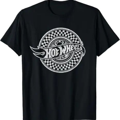 Hot Wheels - Checkered Circle Logo T-Shirt Hoodie, Sweatshirt | HypeDripTees.com