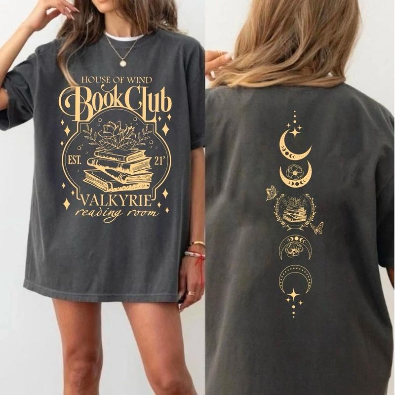 House Of Wind Book Club Shirt, Valkyrie Reading Room Sweatshirt, Night Court Sarah J Maas Shirt, Acotar Book Club...