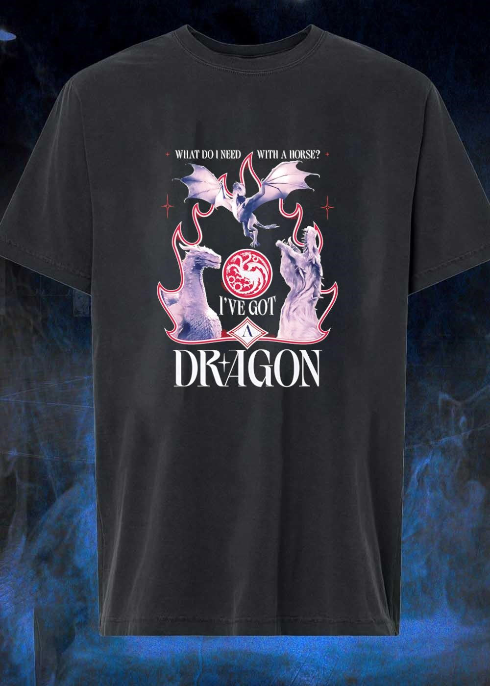 House Targaryen Fan Apparel What Do I Need With A Horse I’ve Got A Dragon T-Shirt