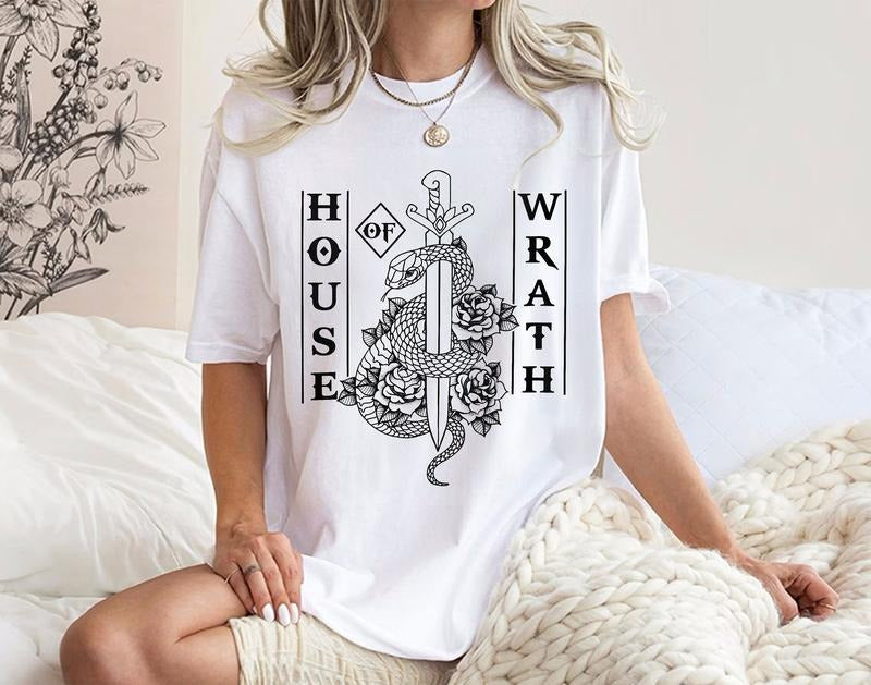 House of Wrath KOTW T-Shirt, Kerri Maniscalco Kingdom of the Wicked, Cursed Feared Emilia Romantasy Shirt, Bookish KOTF...
