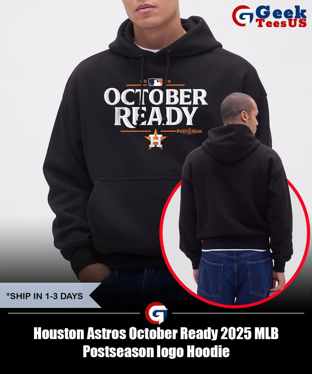 Houston Astros October Ready 2025 MLB Postseason logo shirt