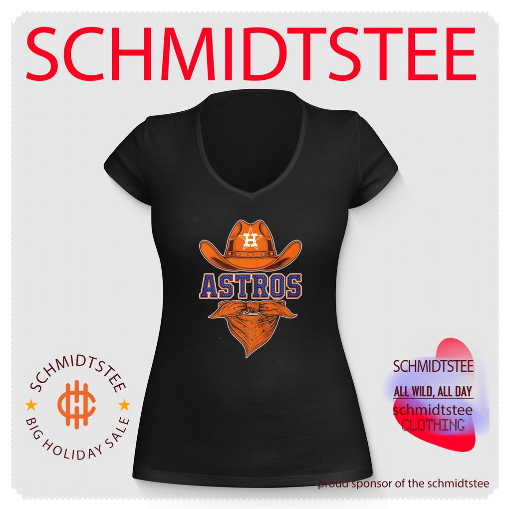 Houston Astros cowboy hat and bandana graphic shirt