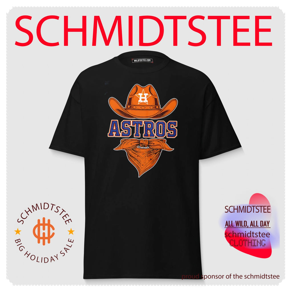 Houston Astros cowboy hat and bandana graphic shirt