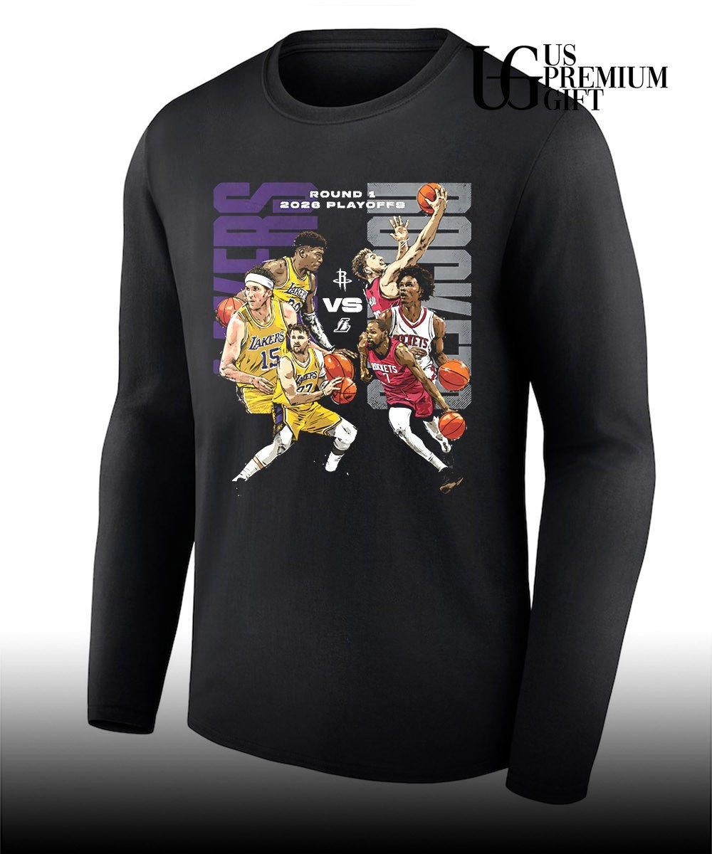 Houston Rockets vs Los Angeles Lakers NBA Playoffs 2026 signature shirt