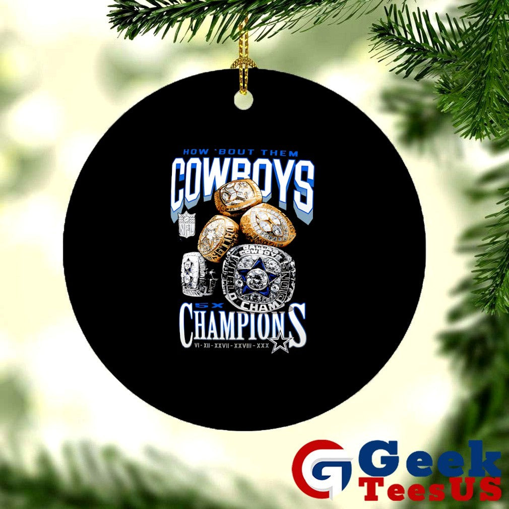 How ’bout them Dallas Cowboys 5X Champions rings shirt