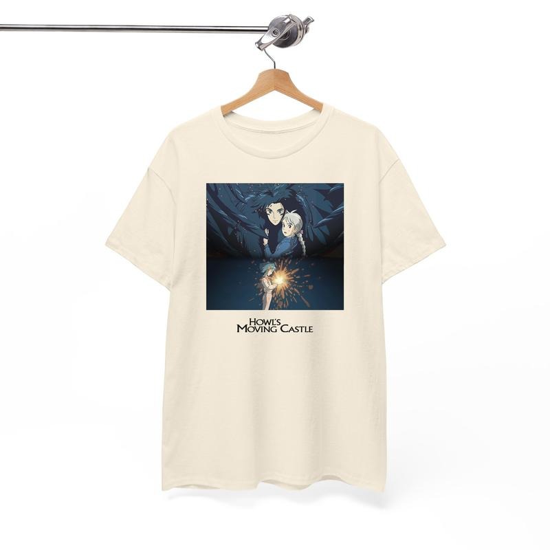 Howl and Sophie Shirt, Howl's Moving Castle Shirt, Anime shirt, Harajuku Clothing Hoodie, Sweatshirt | HypeDripTees.com