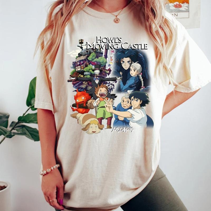 Howl's Moving Castle All Characters T-Shirt, Sweatshirt, Hoodie | HypeDripTees.com