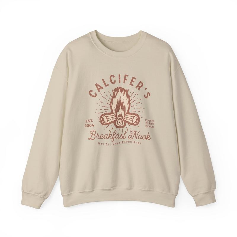 Howl's Moving Castle Sweatshirt, Calcifer Sweatshirt, May All Bacon Burn, Howl and Sophie Shirt, Studio Ghibli, Anime...