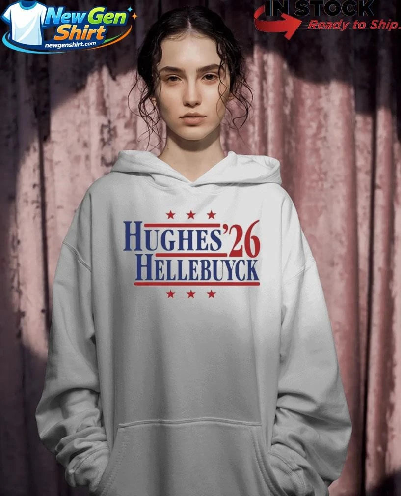 Hughes &amp; Hellebuyck ’26 Team USA Retro Campaign Shirt