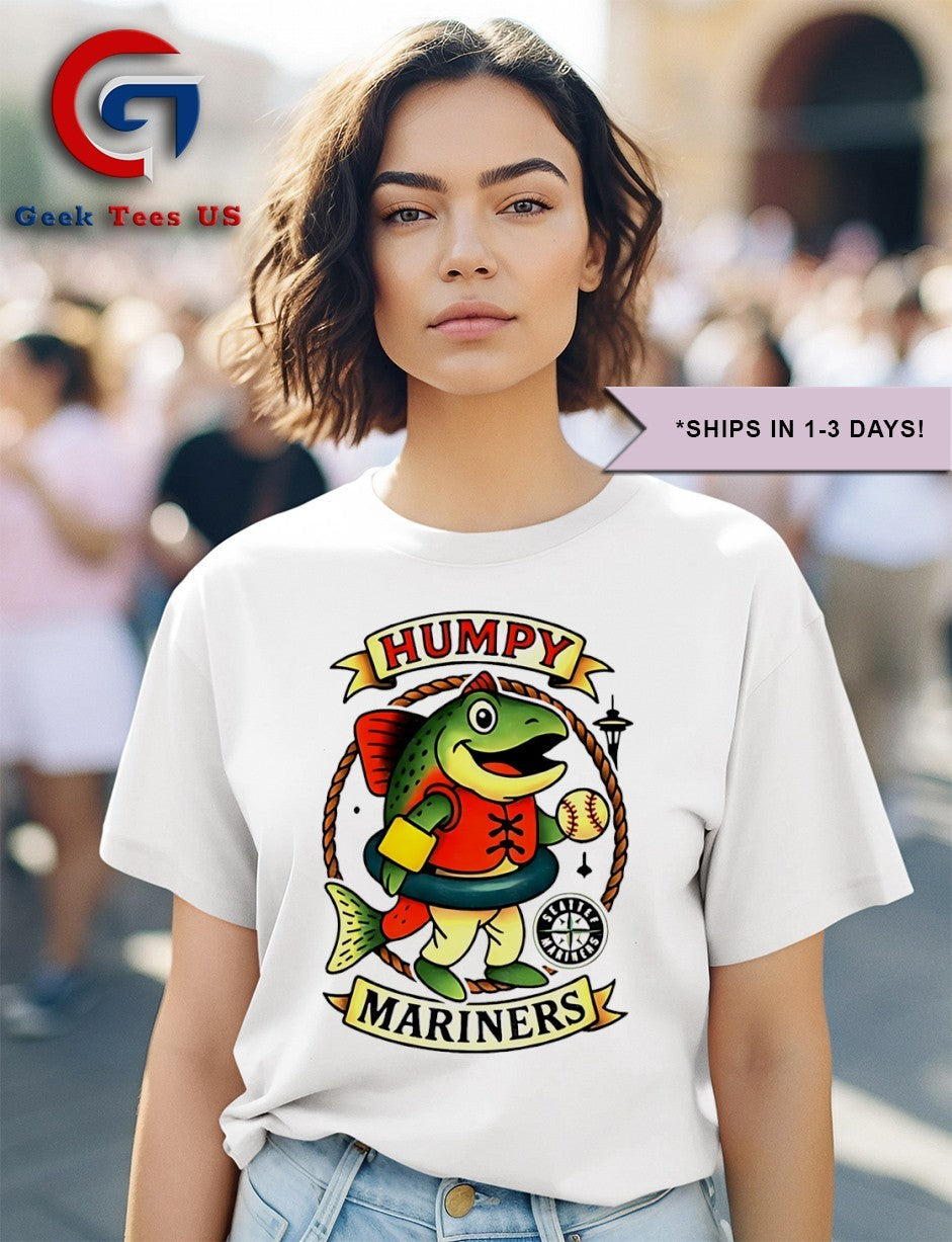 Humpy Salmon mascot Seattle Mariners MLB 2025 shirt