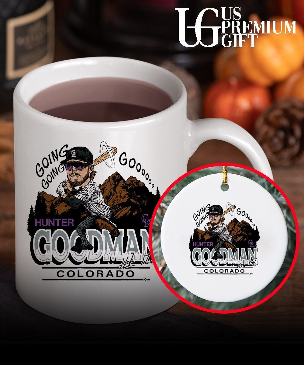 Hunter Goodman Colorado Rockies baseball caricature signature shirt