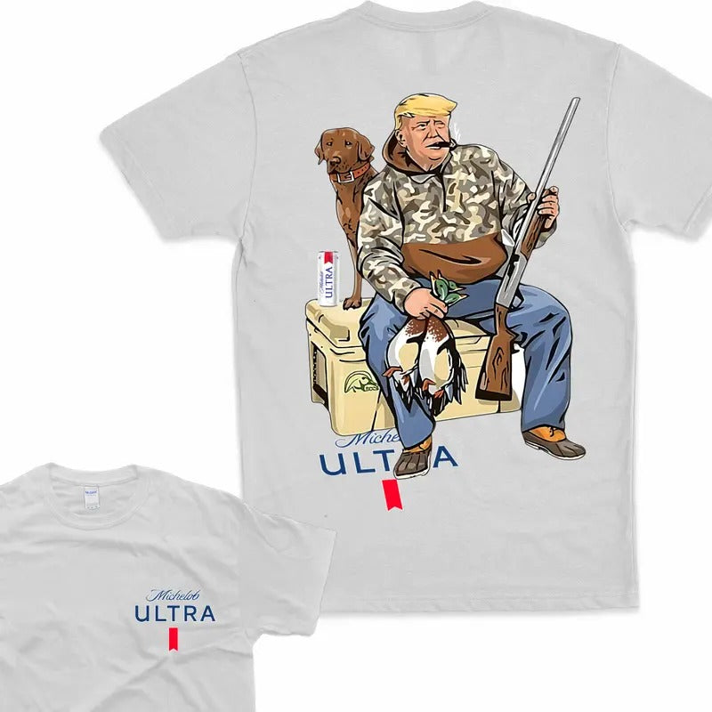 Hunter Trum With Michelob Ultra Beer Tshirt 2 Siders T-Shirt 2 Side Tee Sweatshirt Hoodie | HypeDripTees.com