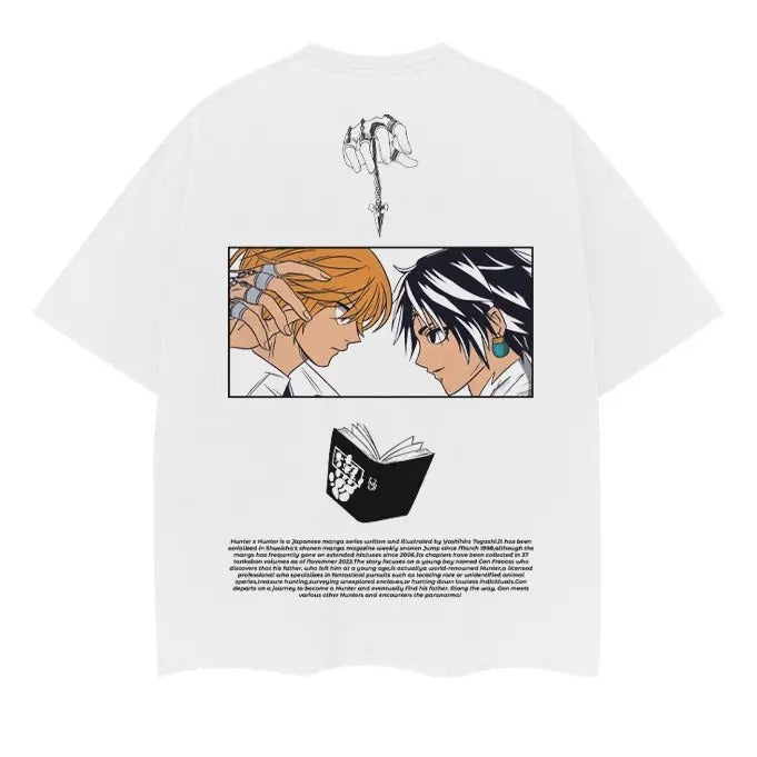 Hunter x Hunter "The Showdown" Heavyweight Vintage Tee 100% Cotton Oversized Anime T-shirt Original Design with DTG...