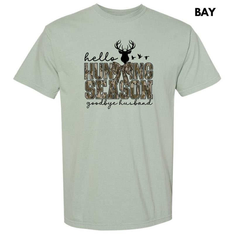 Hunting Season Husband Comfort Colors T-Shirt 'NLB' Hoodie, Sweatshirt | HypeDripTees.com