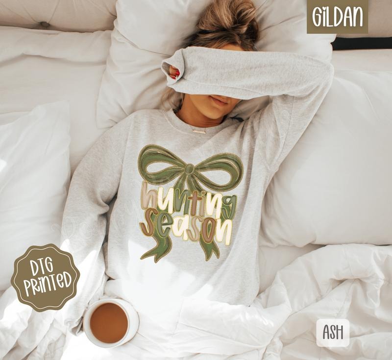 Hunting Season Sweatshirt, Trendy Women's Fall Crewneck T-Shirts, Hoodie | HypeDripTees.com
