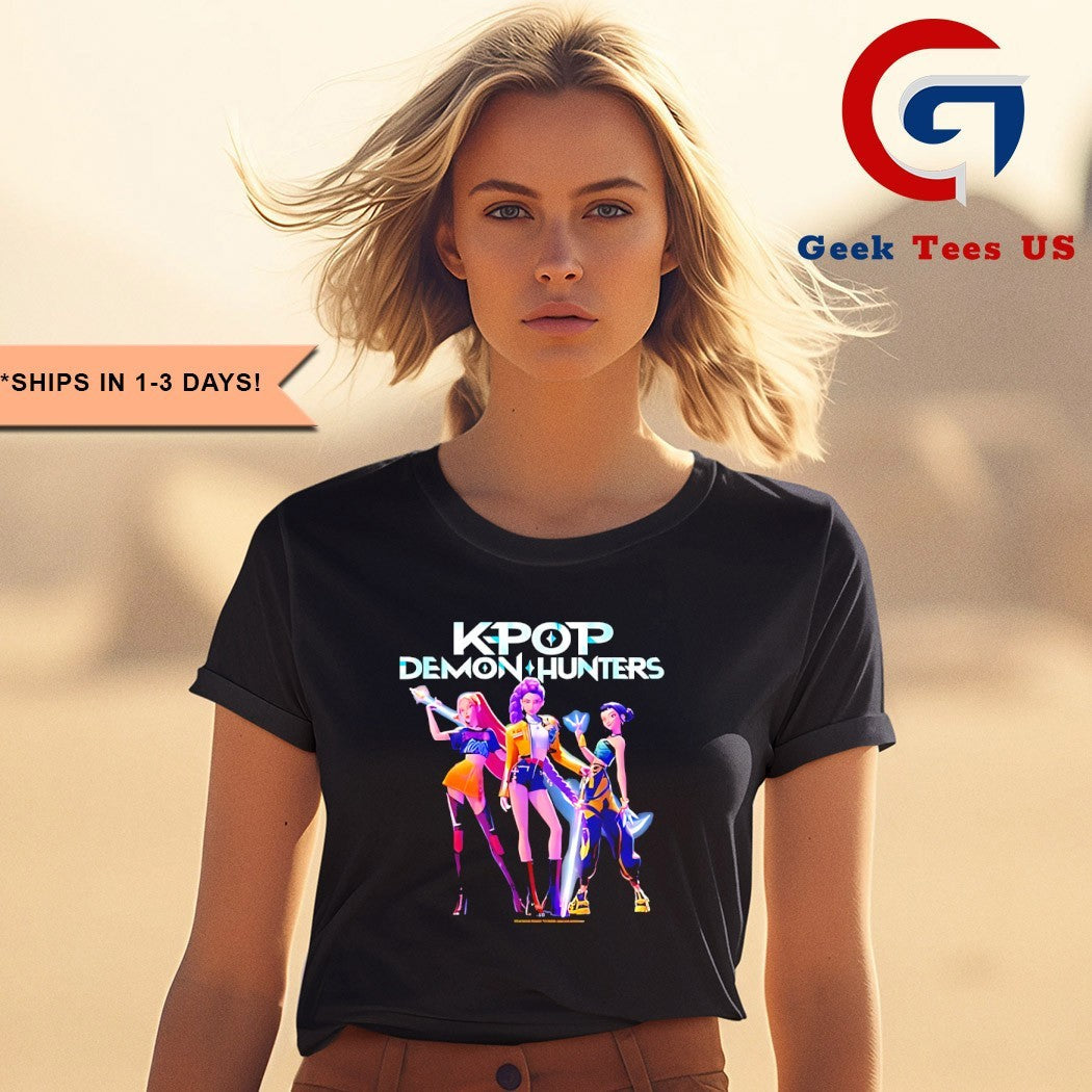 Huntrix KPop Demon Hunters logo T-shirt