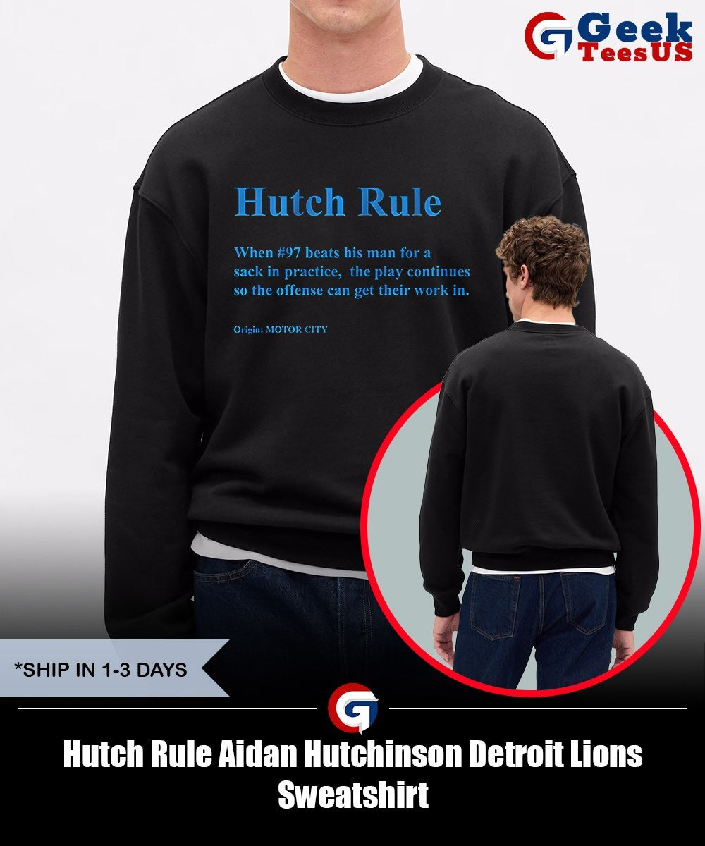 Hutch Rule Aidan Hutchinson Detroit Lions shirt