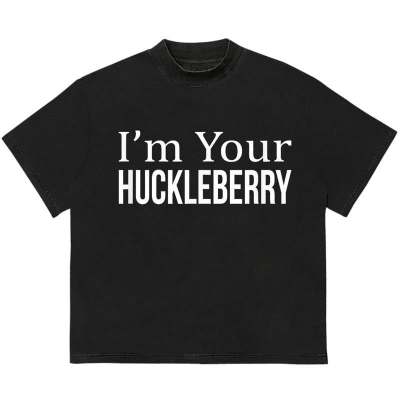 Huucklebeeerry T-Shirt Stylish Tee for Everyday Looks Edgy Streetwear Trendy Cotton with Graphic Print Hoodie, Sweatshirt