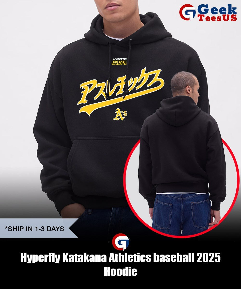 Hyperfly Katakana Athletics baseball 2025 shirt