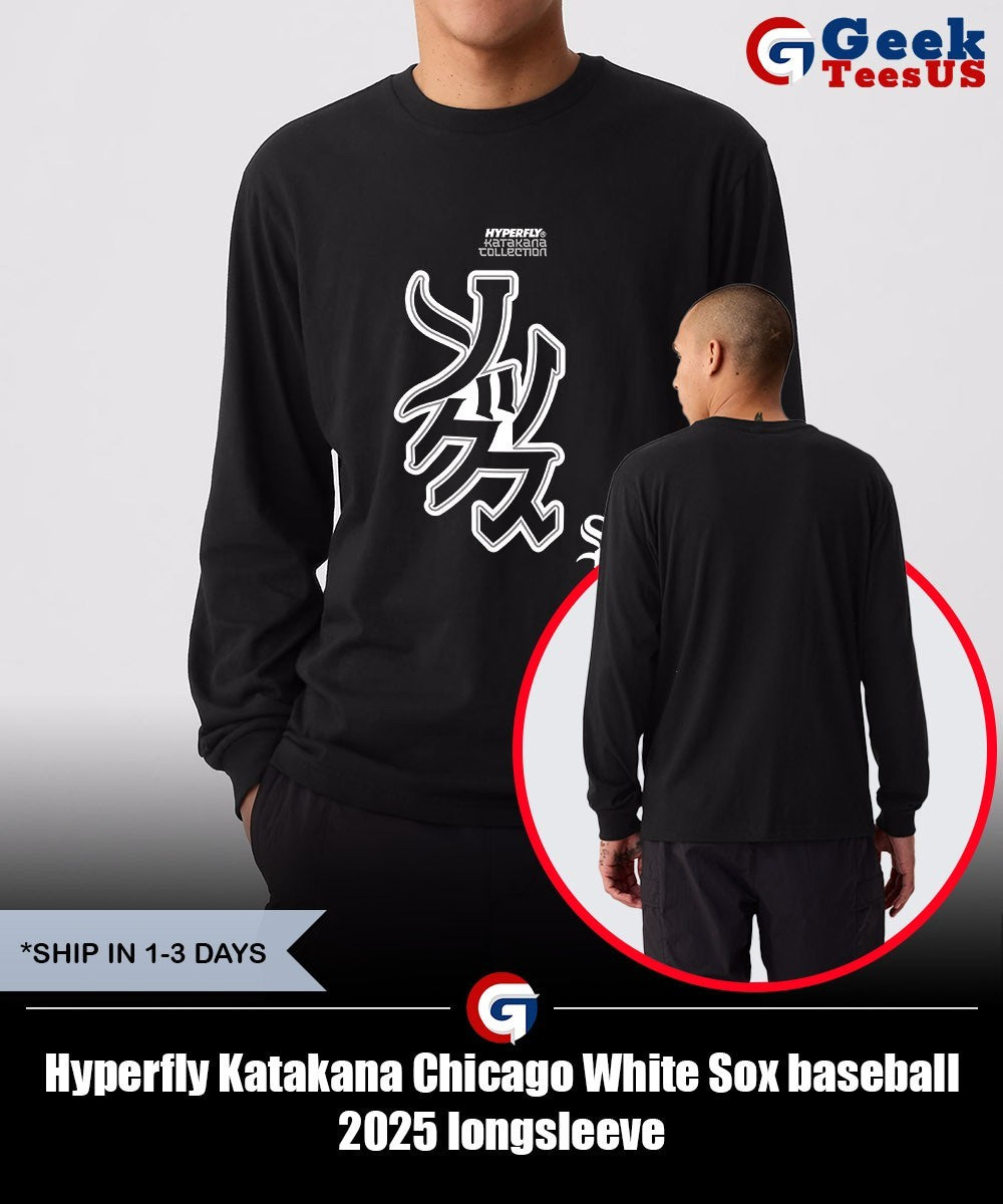 Hyperfly Katakana Chicago White Sox baseball 2025 shirt