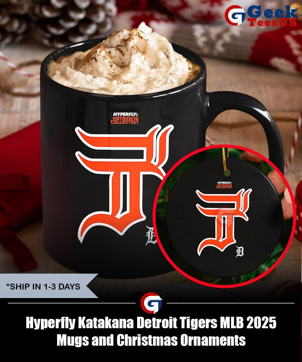 Hyperfly Katakana Detroit Tigers MLB 2025 shirt