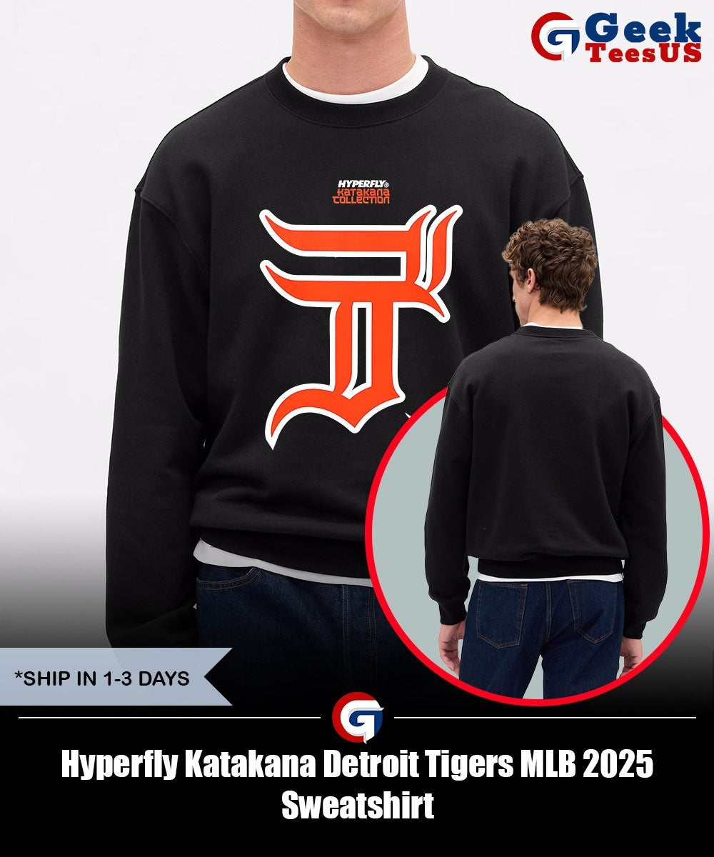 Hyperfly Katakana Detroit Tigers MLB 2025 shirt