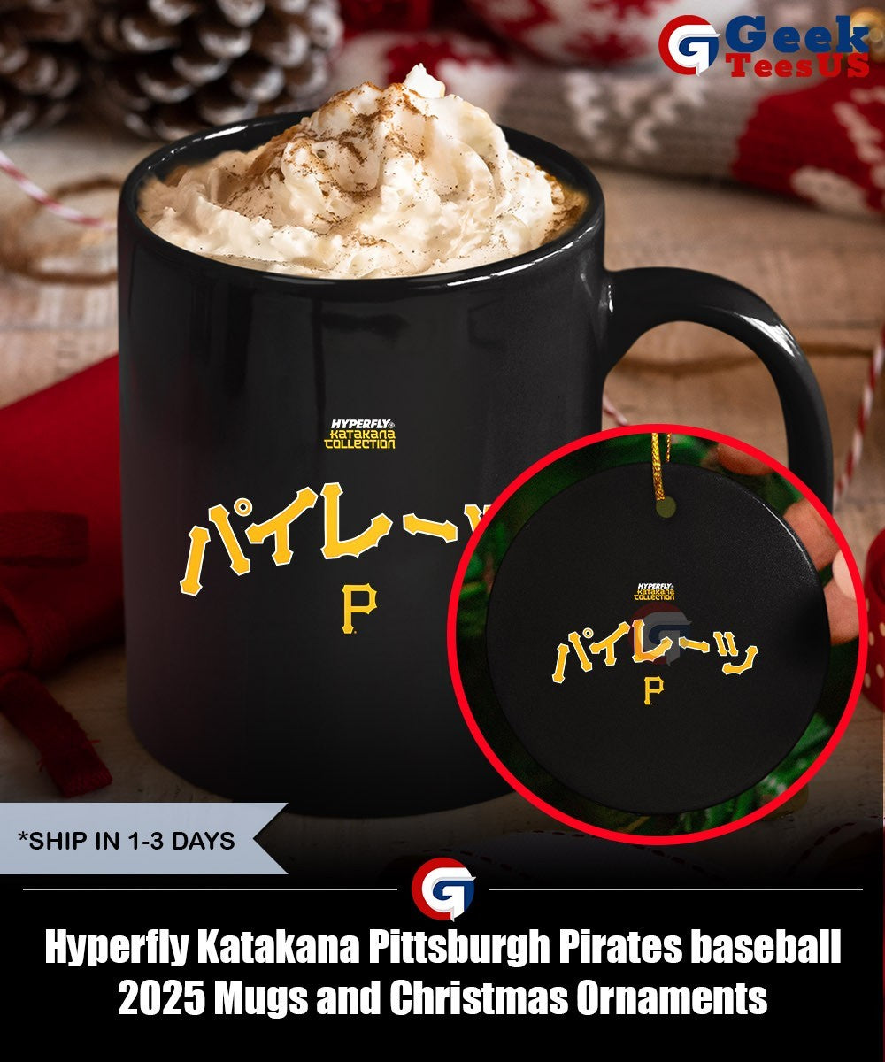 Hyperfly Katakana Pittsburgh Pirates baseball 2025 shirt