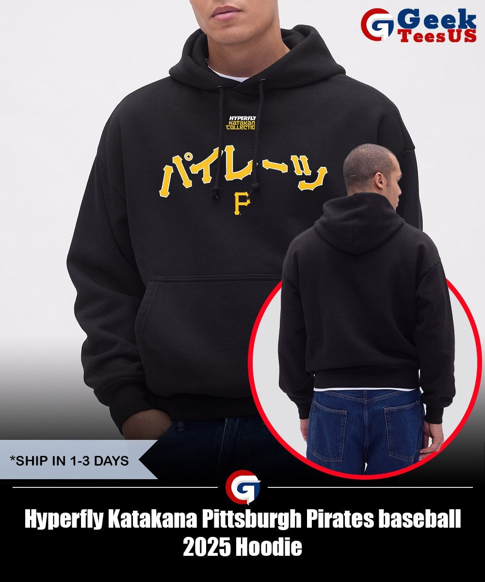 Hyperfly Katakana Pittsburgh Pirates baseball 2025 shirt