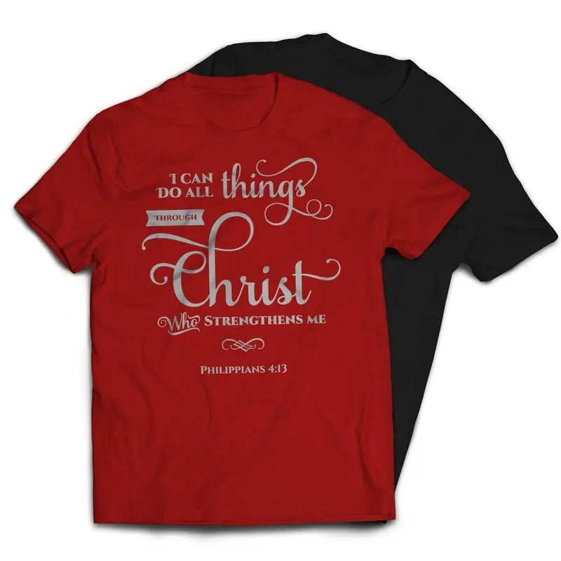 I Can Do All Things Through Christ Religious Christian T-Shirt Casual Classic Hoodie, Sweatshirt | HypeDripTees.com