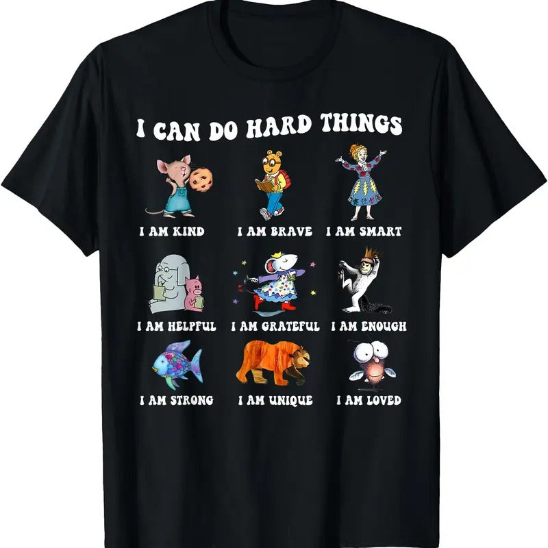 I Can Do Hard Things Teacher Back to School Children's Book T-Shirt Hoodie, Sweatshirt | HypeDripTees.com