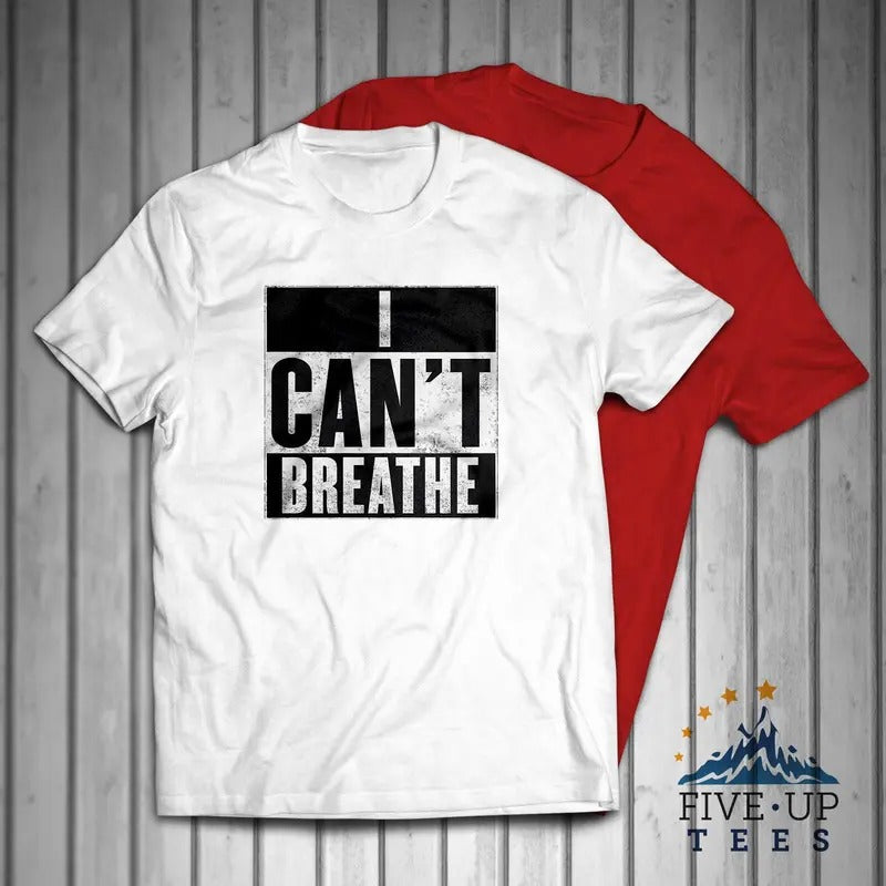I Can't Breathe BLM Black Lives Matter Civil Rights Protest Men's T-shirt Hoodie, Sweatshirt | HypeDripTees.com
