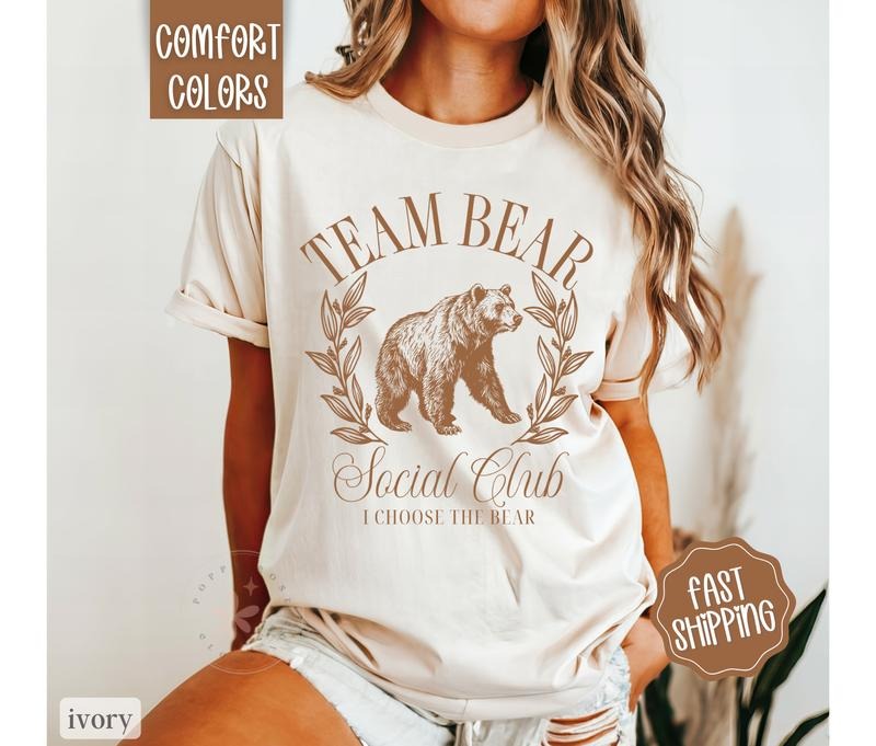 I Choose The Bear Shirt Comfort Colors Hoodie, Sweatshirt | HypeDripTees.com