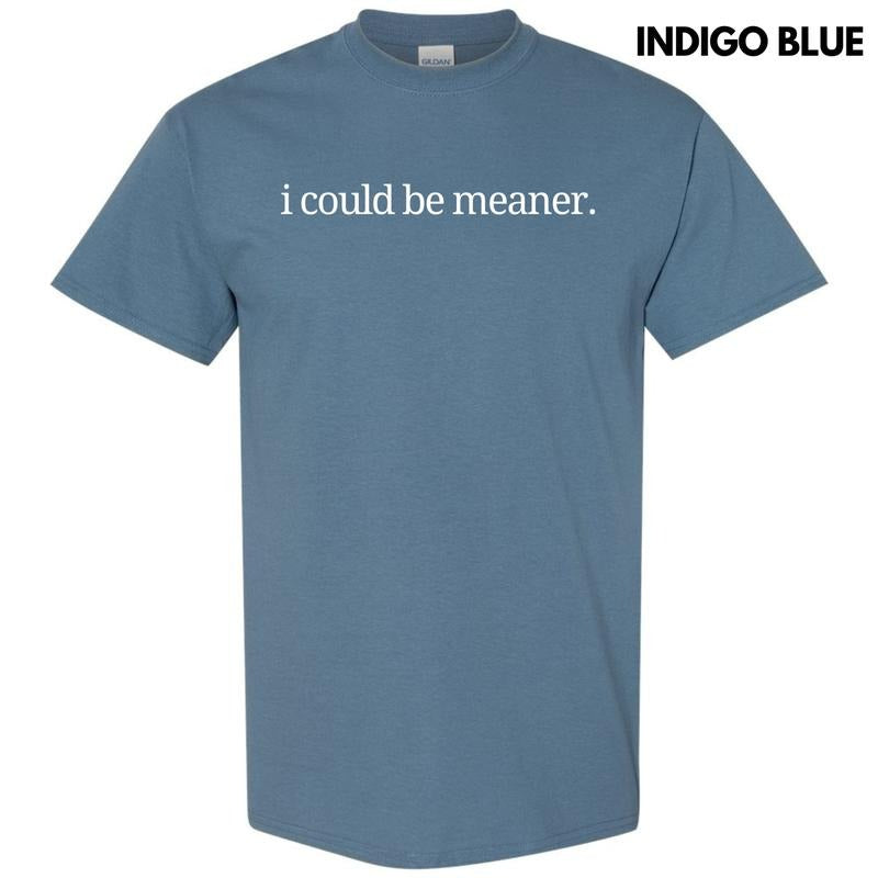 I Could Be Meaner Gildan Short Sleeve T-Shirt 'NLB' Hoodie, Sweatshirt | HypeDripTees.com