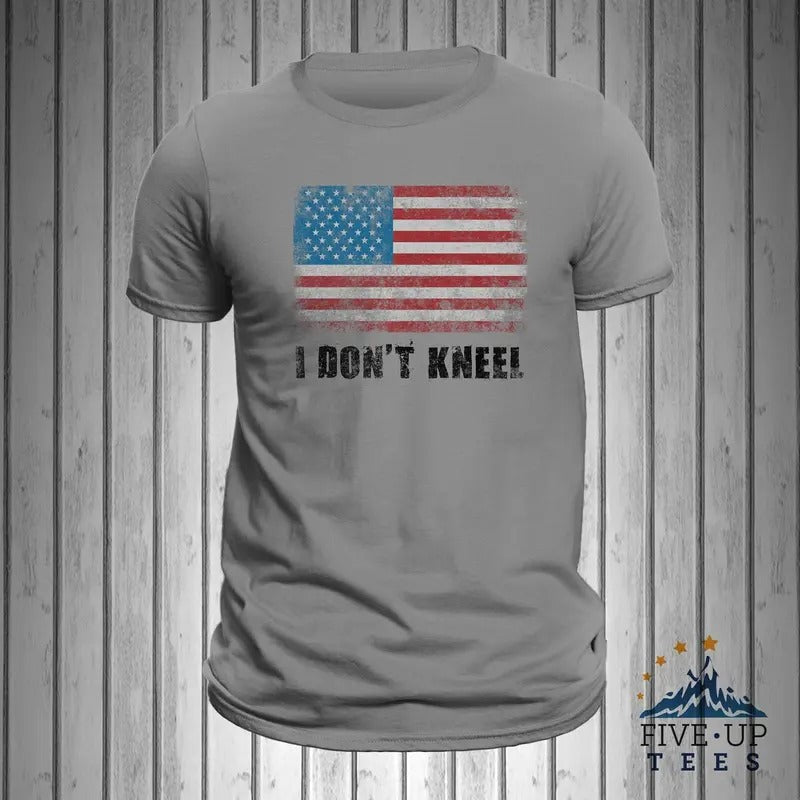 I Don't Kneel American Pride Patriotic Mens T-Shirt Casual Classic Hoodie, Sweatshirt | HypeDripTees.com