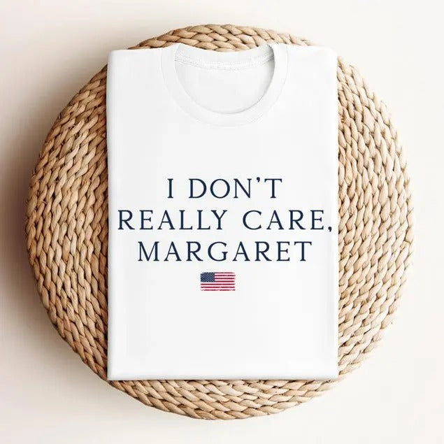 I Don't Really Care Margaret Shirt, Funny JD Vance Crewneck, Trump Vance Sweatshirt, Republican Sweater, Unisex Novelty...