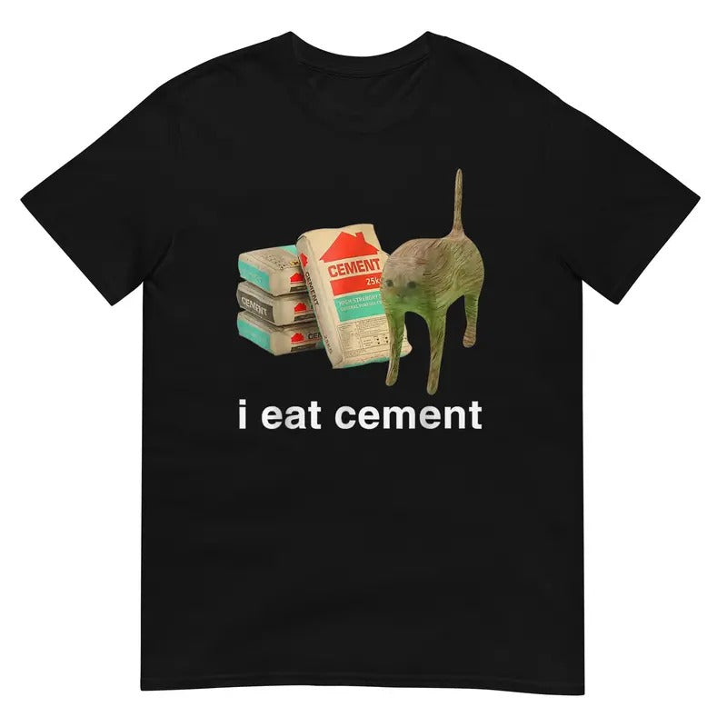 I Eat Cement Cursed Cat Shirt Hoodie, Sweatshirt | HypeDripTees.com