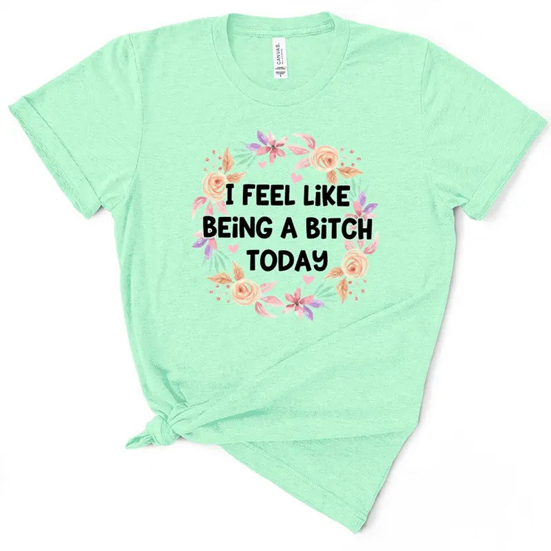 I Feel Like Being A B*tch Today TShirt Hoodie, Sweatshirt | HypeDripTees.com