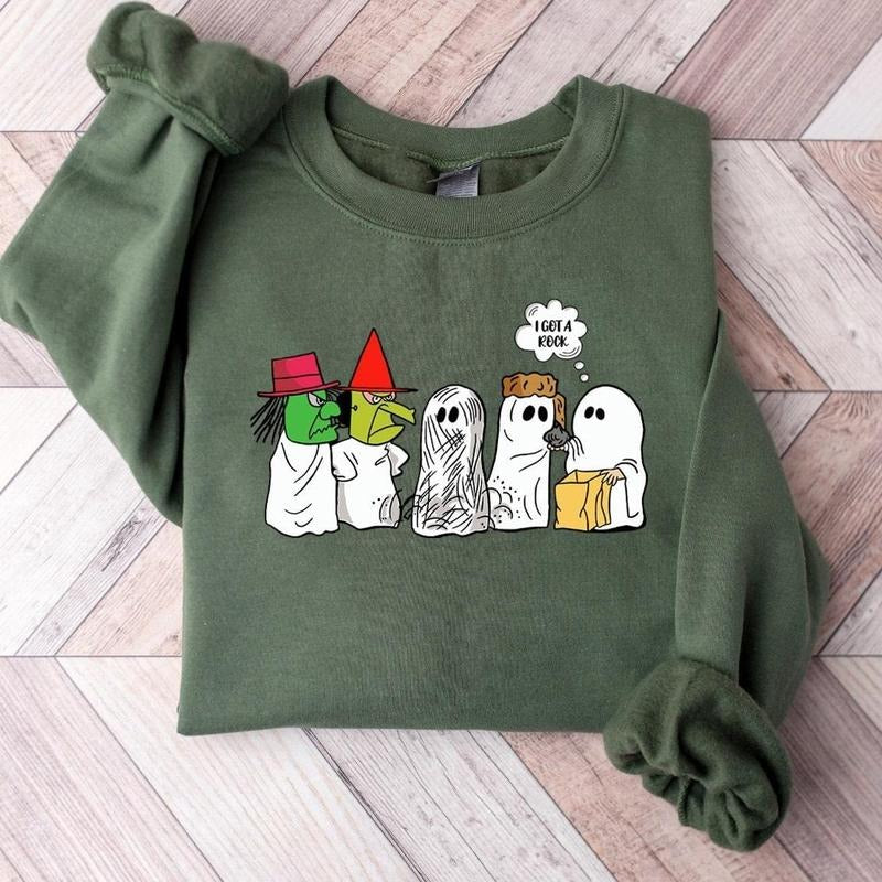 I Got A Rock Halloween Meme Sweatshirt, Funny Ghost Hoodie, Spooky Season Tshirt, Halloween Gift | HypeDripTees.com