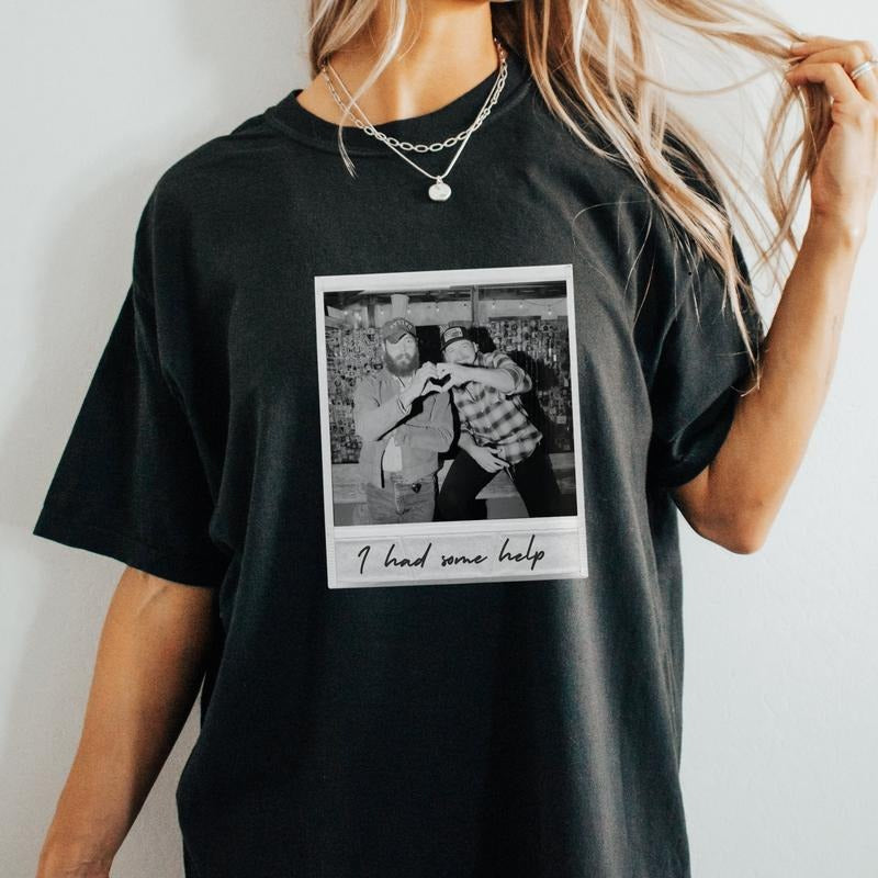 I Had Some Help Morgan Wallen Post Malone Shirt - It Takes Two To Break A Heart Hoodie, Sweatshirt | HypeDripTees.com