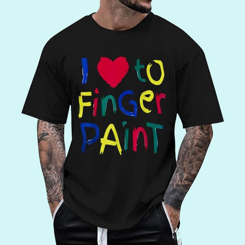 I Heart Love Finger Paint I'M Paint Cute Couple Valentine Cotton T-Shirts, Hoodie, Sweatshirt