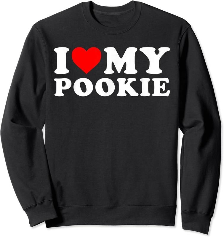 I Heart My Pookie Funny Shirt, I Love My Pookie Unisex Crewneck Sweatshirt Hoodie | HypeDripTees.com