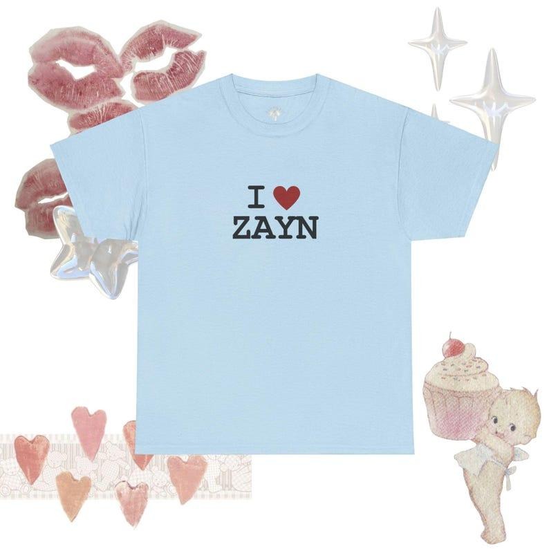 I Heart Z.a.yn I Love Z@yn O.n.e Di.rec.tion Unisex Heavy Cotton Tee Graphic Shirt, Unisex Shirt, I love T-Shirt, I heart...