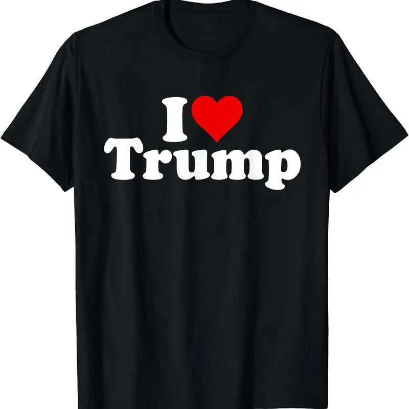 I LOVE DONALD TRUMP, I Love Trump T-Shirt | Unisex Cotton Tee, Size S-5XL Hoodie, Sweatshirt | HypeDripTees.com