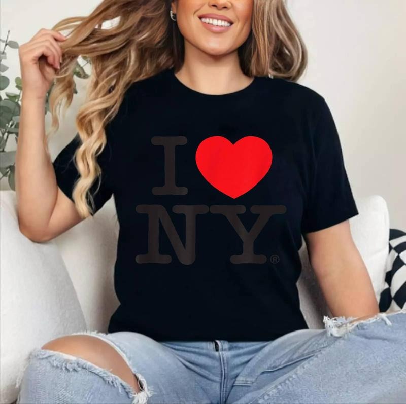 I LOVE NY Classic Logo White T-Shirt | Cotton 100%, Crewneck, Top Womenswear Hoodie, Sweatshirt | HypeDripTees.com