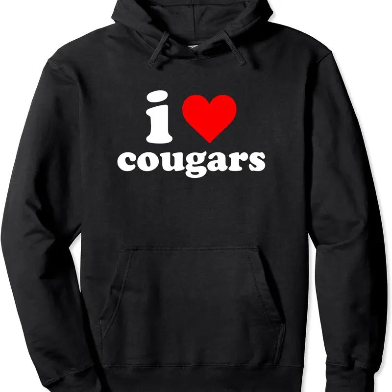 I Love Cougars Hooded T-Shirts, Hoodie, Sweatshirt
