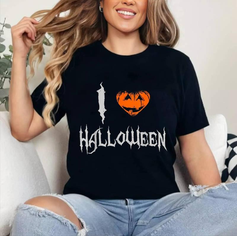 I Love Halloween Cotton 100% Top Womenswear T-Shirts, Hoodie, Sweatshirt